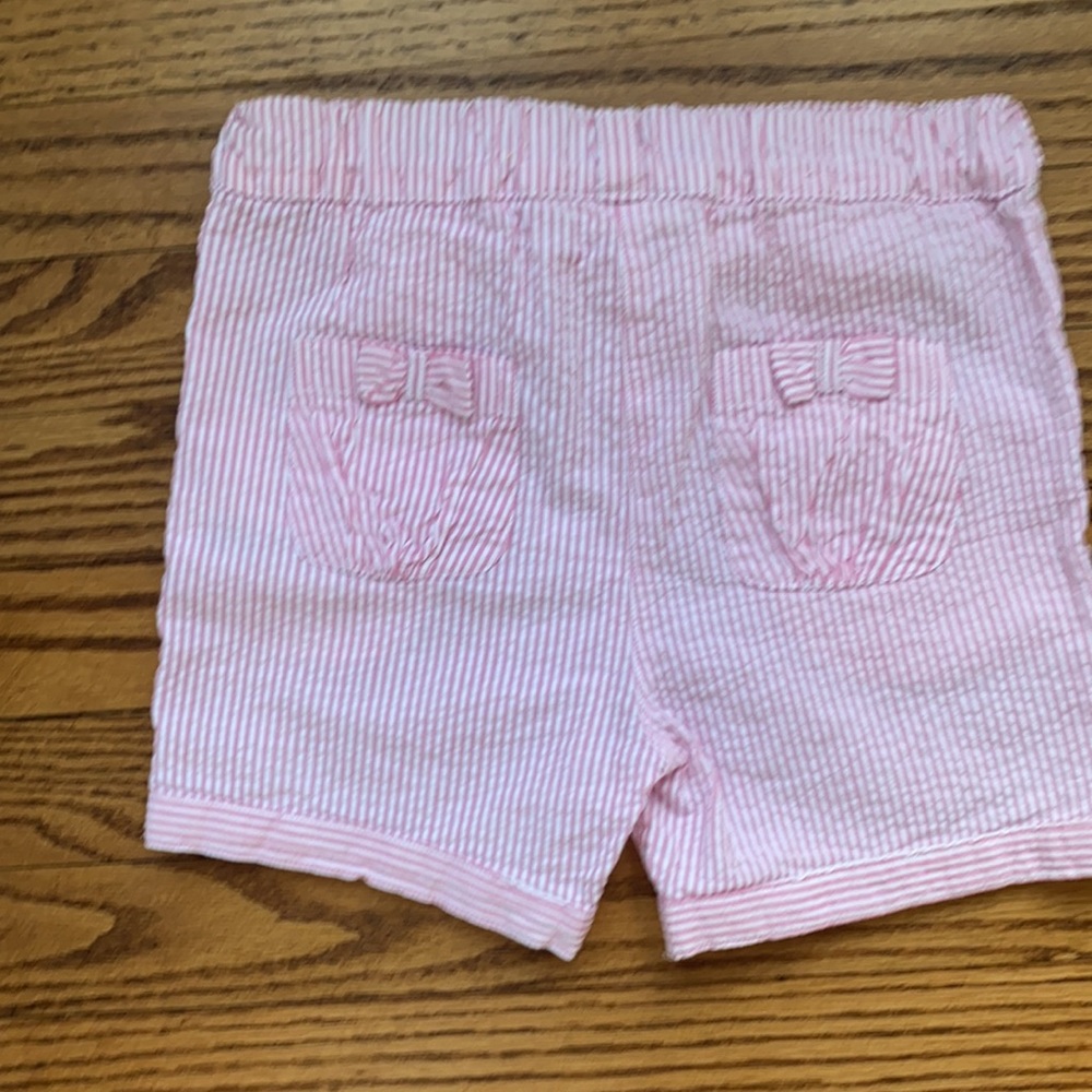 JoJo Maman Bebe pink seersucker shorts - Picture 3 of 3